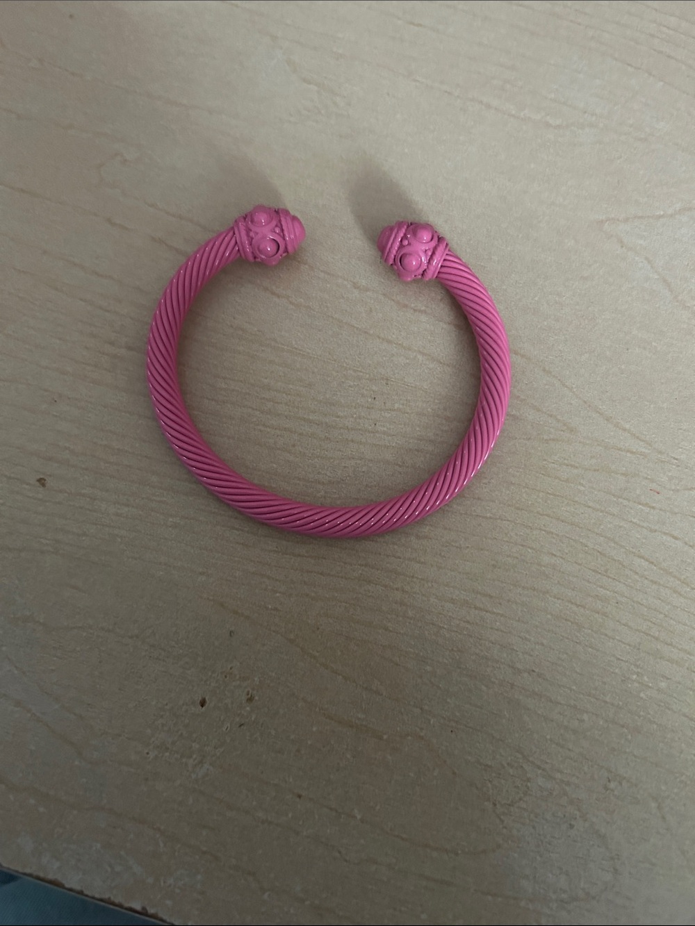Pink Twisted Open Cuff Bracelet - Women Accessories